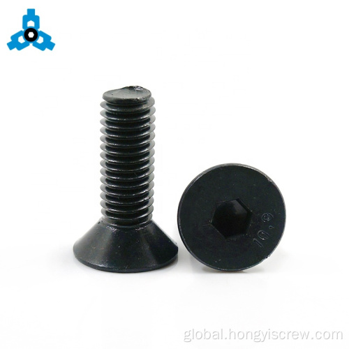 Machine Screws Hex socket black oxide m4 countersunk machine screws Manufactory